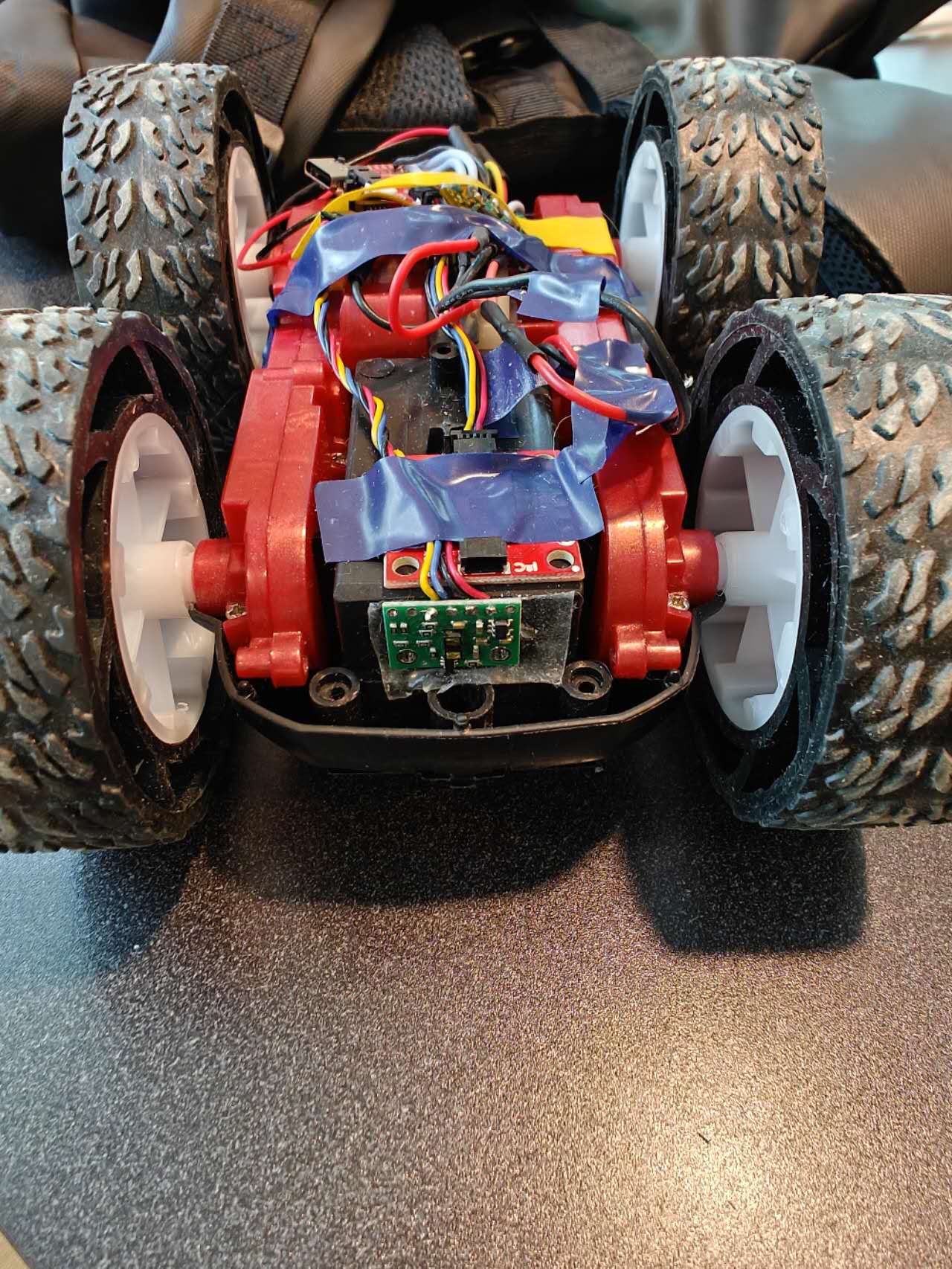 Front view of robot and ToF sensor