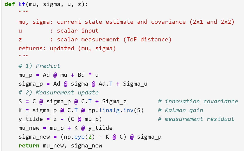 Lab 7: Kalman Filter